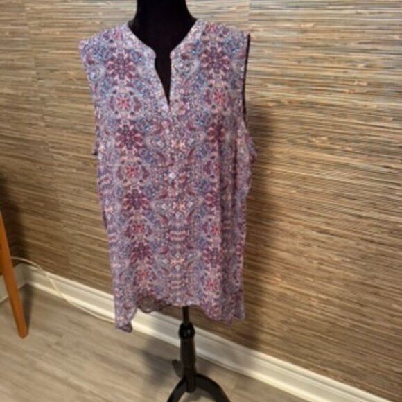 Chiffon Floral Shirt UNLINED - Picture 1 of 3